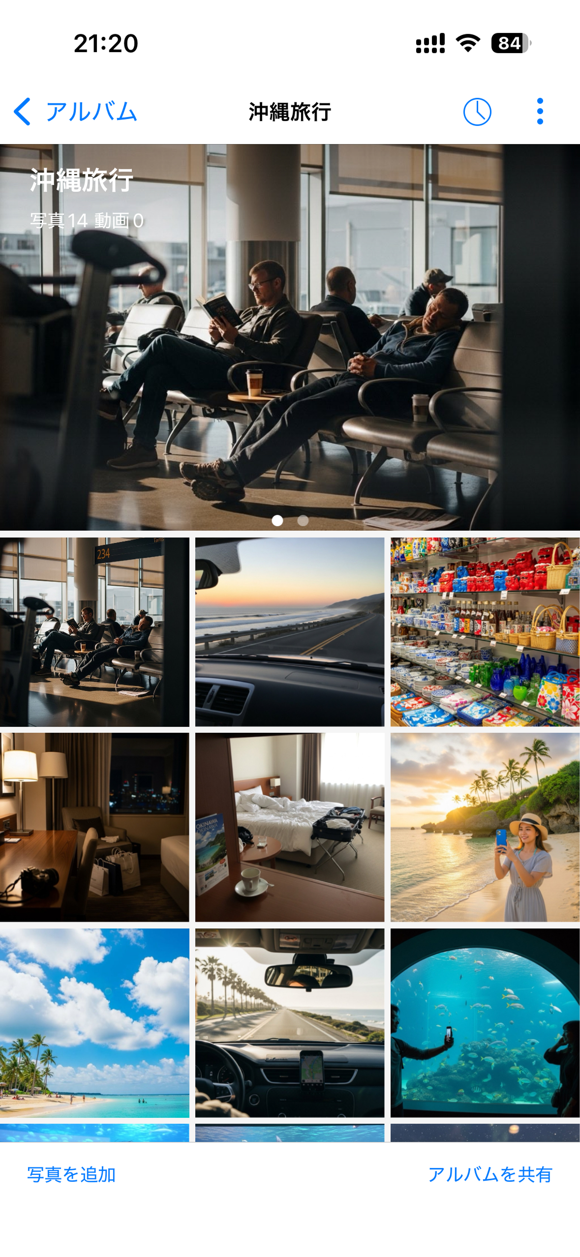 Sceneアルバム画面